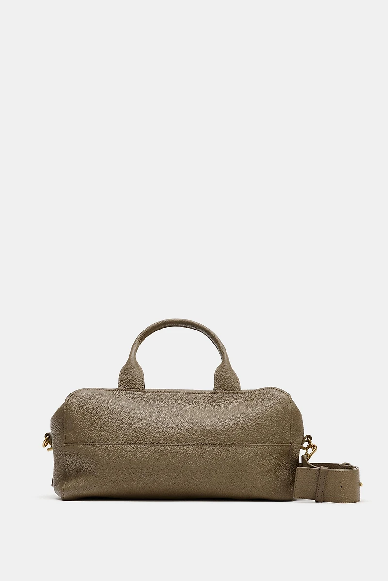 EXTENDED LEATHER BOWLING BAG