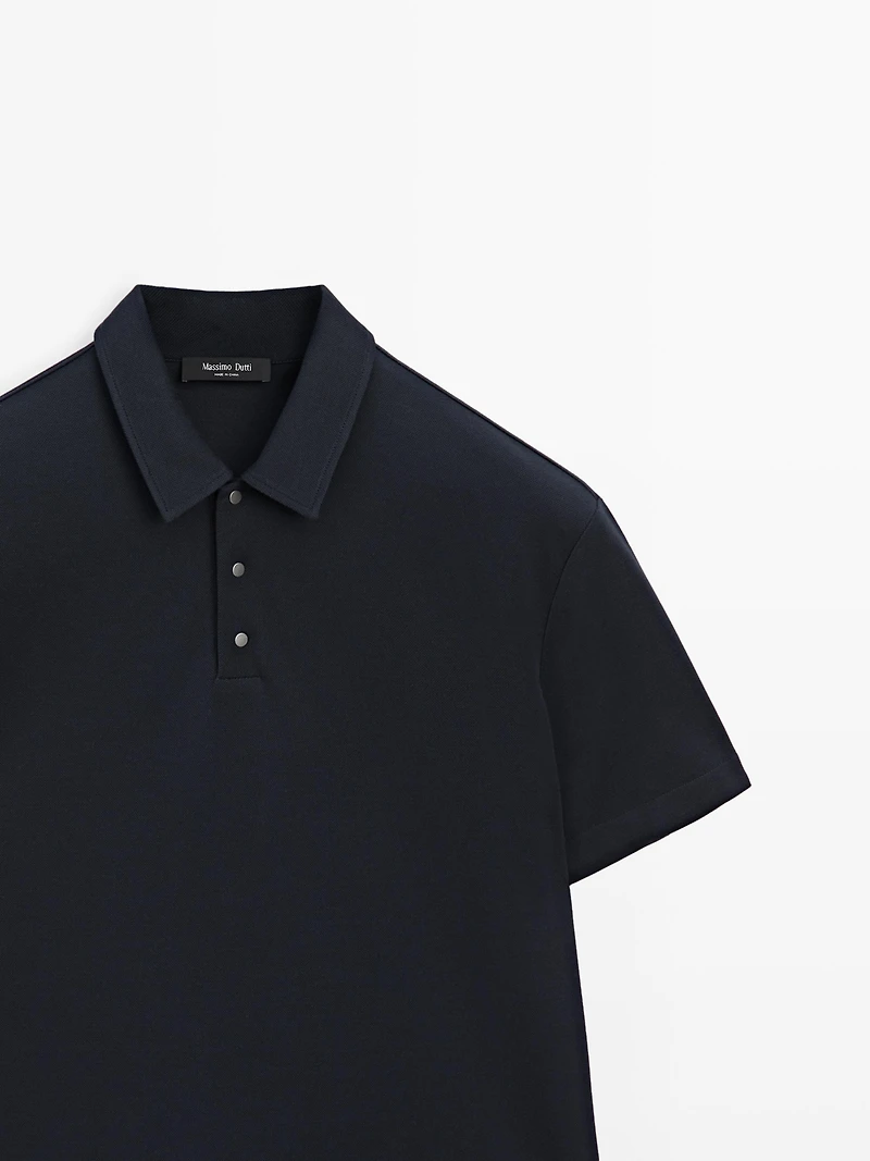 100% cotton short sleeve polo shirt