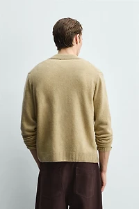 100% WOOL CARDIGAN