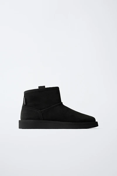 FAUX FUR ANKLE BOOTS