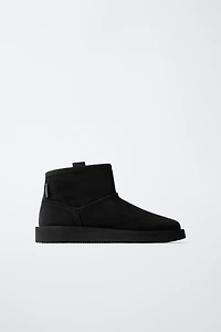 FAUX FUR ANKLE BOOTS