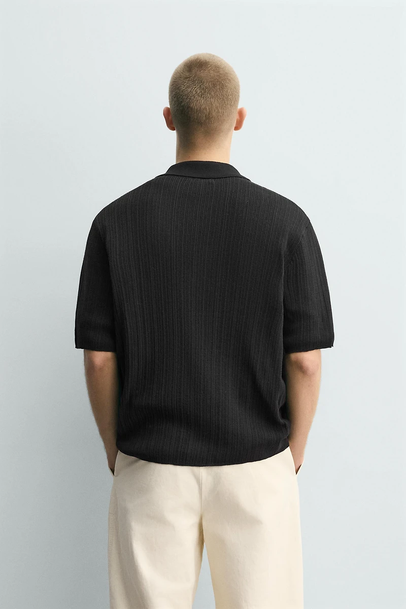 CHEMISE EN MAILLE STRUCTURÉE
