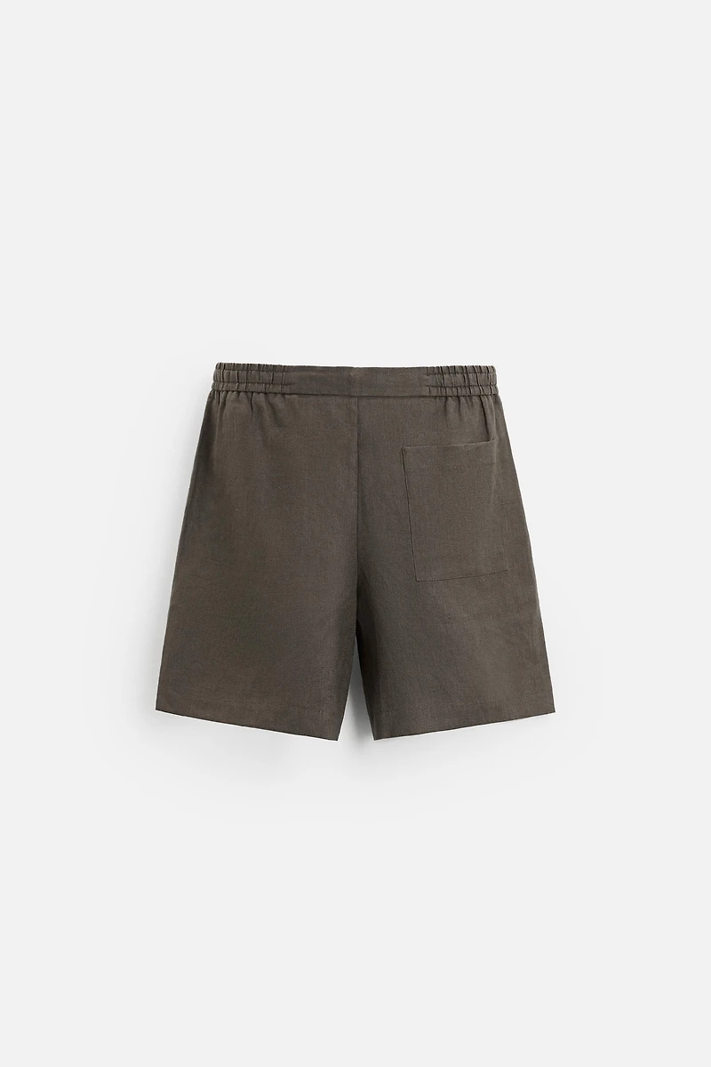 100% LINEN SHORTS