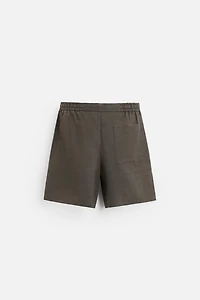 100% LINEN SHORTS