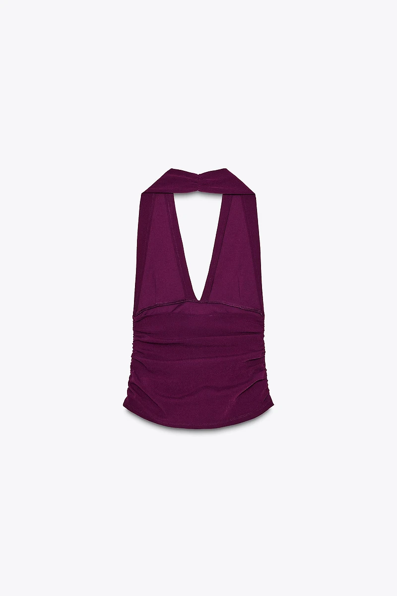 TOP HALTER PLIS
