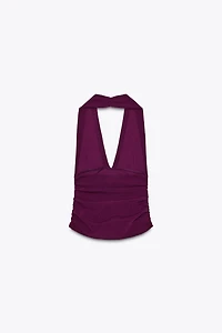 TOP HALTER PLIS