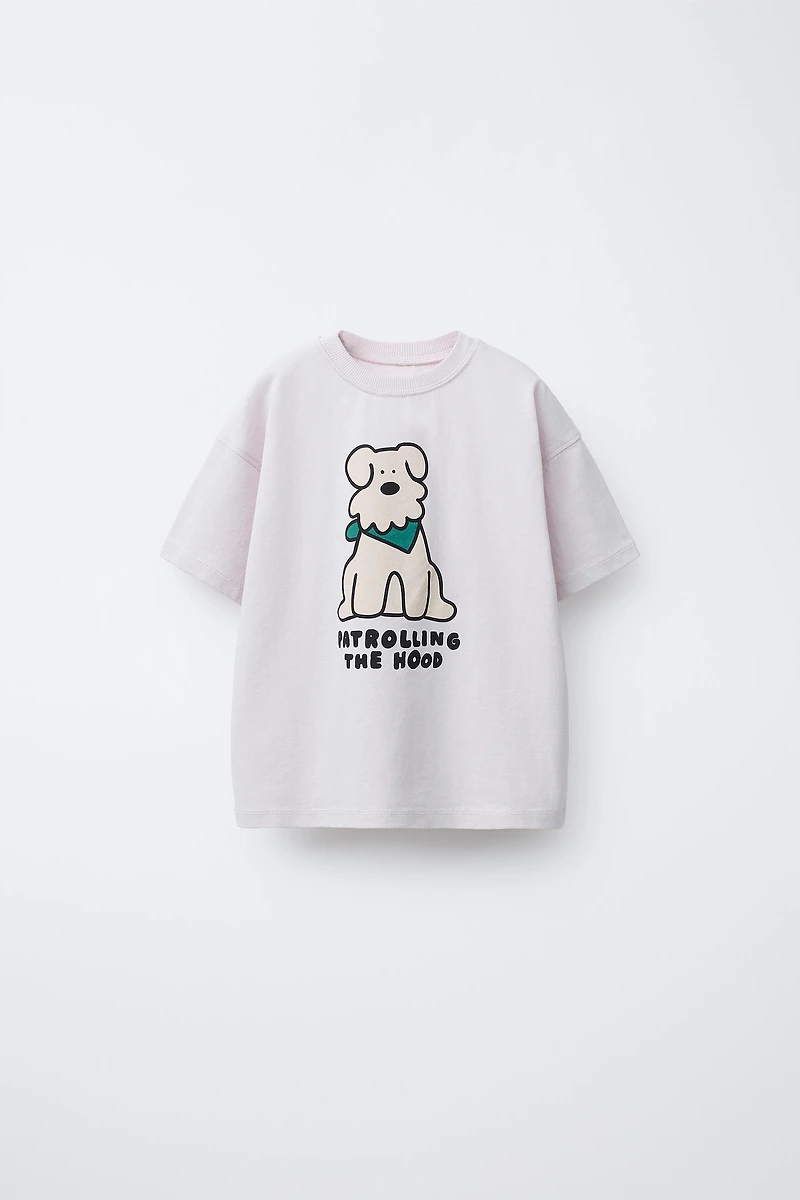 T-SHIRT IMPRIMÉ CHIEN