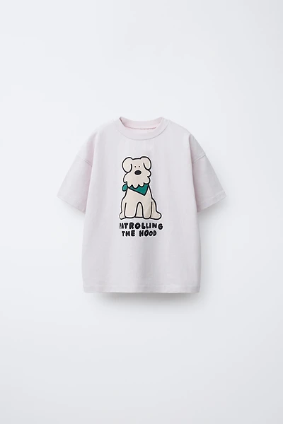 T-SHIRT IMPRIMÉ CHIEN