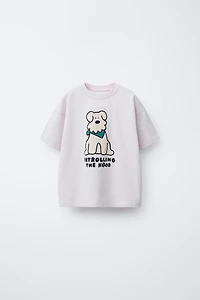 T-SHIRT IMPRIMÉ CHIEN