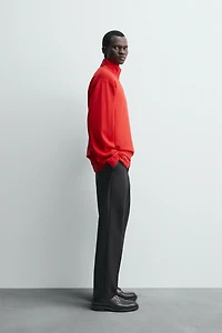 WASHED QUARTER-ZIP SWEATSHIRT