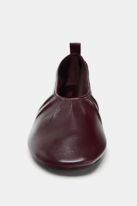 BALLERINES EN CUIR EFFET SOFT