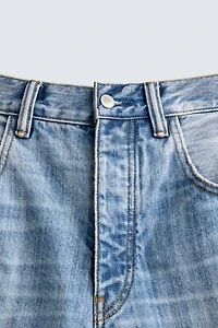 RIPPED BAGGY FIT DENIM SHORTS