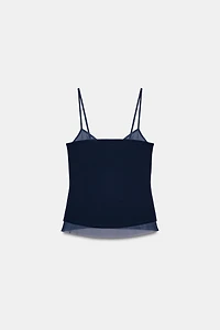 COMBINATION TULLE CAMISOLE
