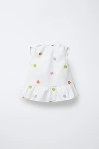 EMBROIDERED FLORAL POPLIN SHIRT
