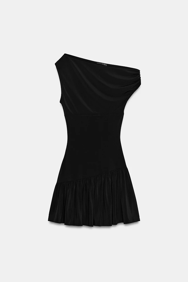 zara black ruffle dress Zara Mini Party Dress – OLIVIA RAE main image 0