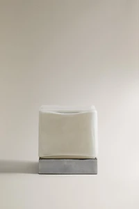 GLASS CUBE TABLE LAMP