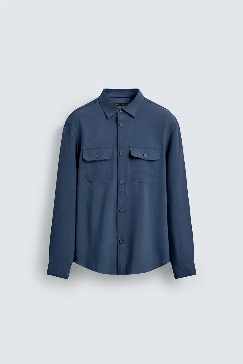 CHEMISE FLUIDE À POCHES
