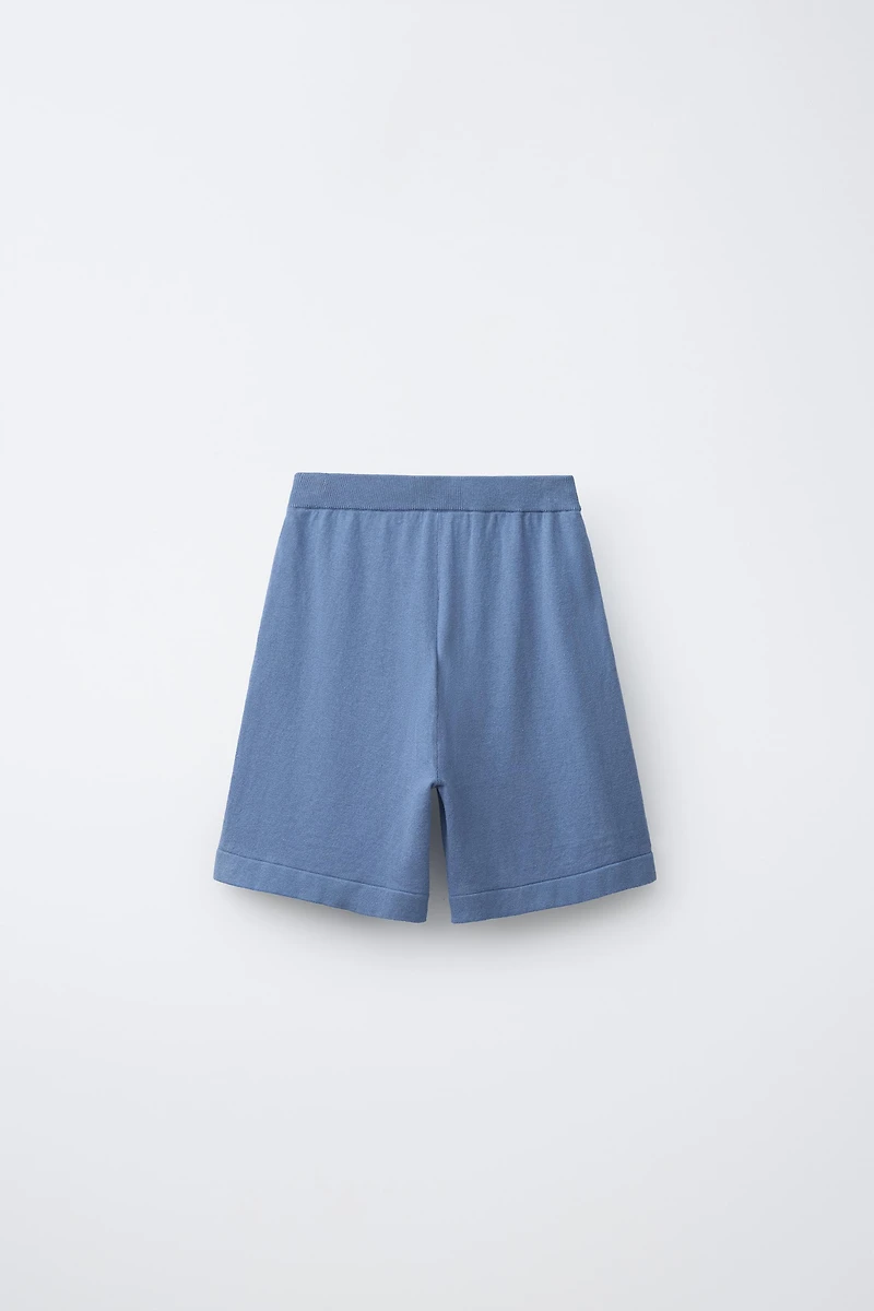 COTTON LINEN BLEND SHORTS