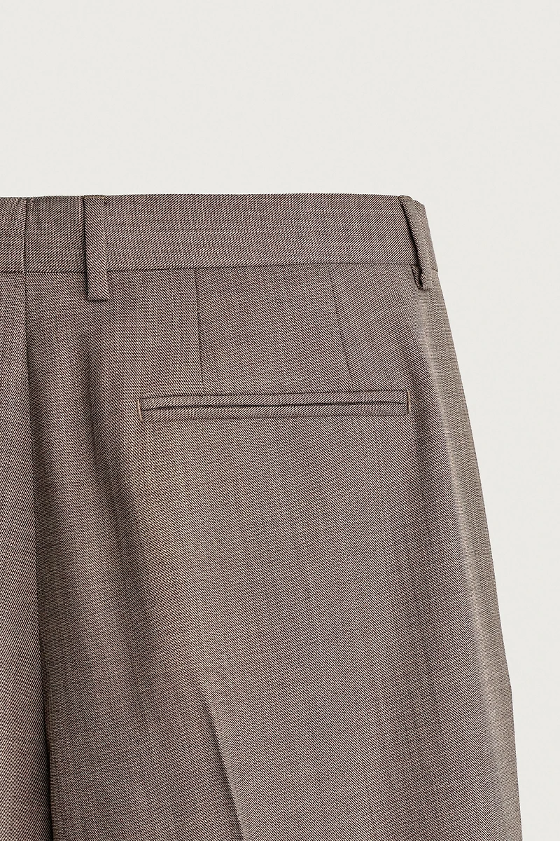 PANTALON DE COSTUME STRUCTURÉ AVEC LAINE