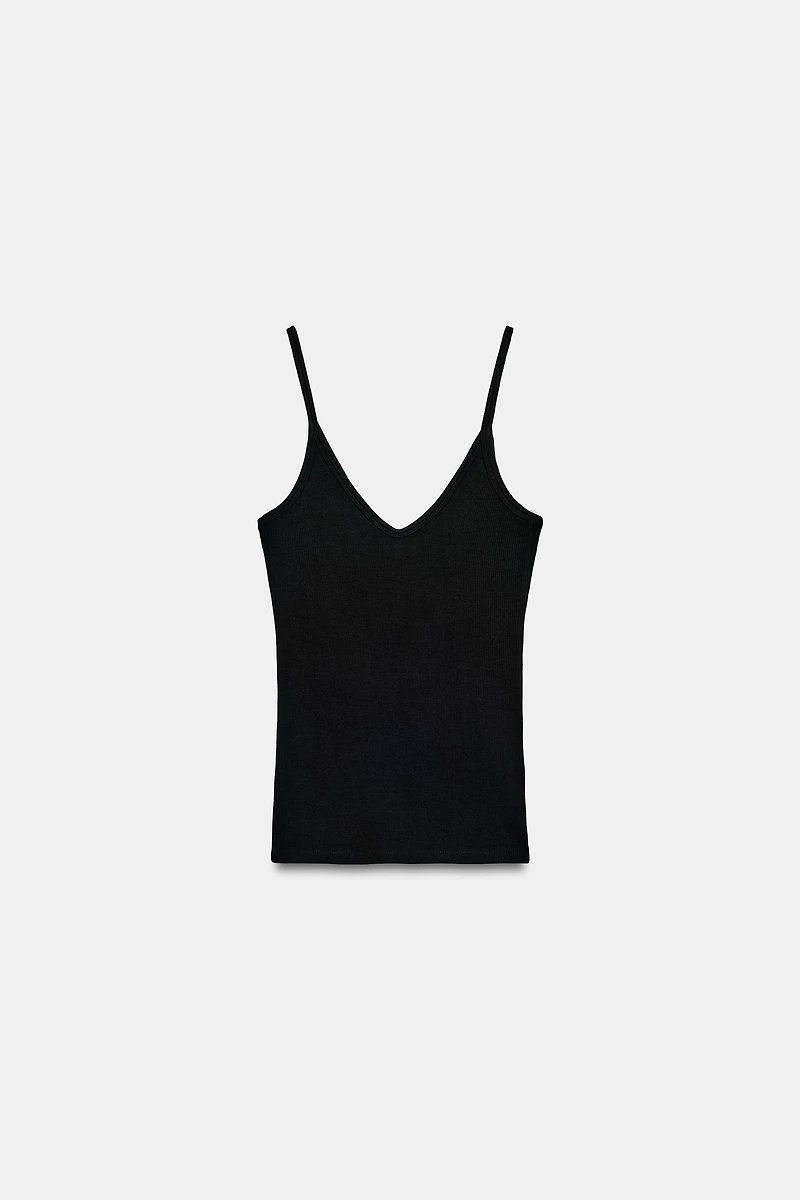 RIBBED TANK TOP