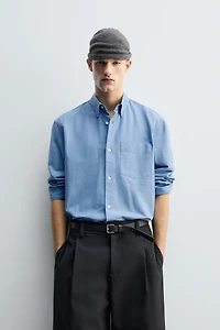 CHEMISE STRUCTURÉE OXFORD À POCHE