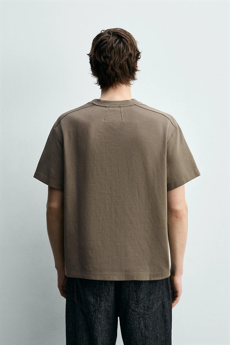 RELAXED FIT SEAMED T-SHIRT
