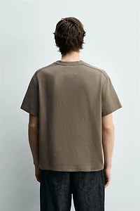 RELAXED FIT SEAMED T-SHIRT