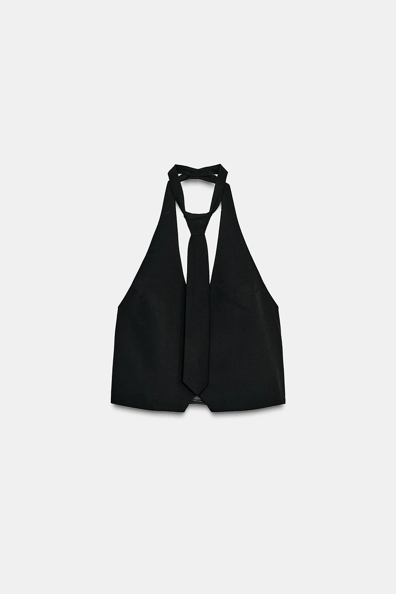 DETACHABLE TIE VEST TOP