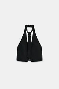 DETACHABLE TIE VEST TOP