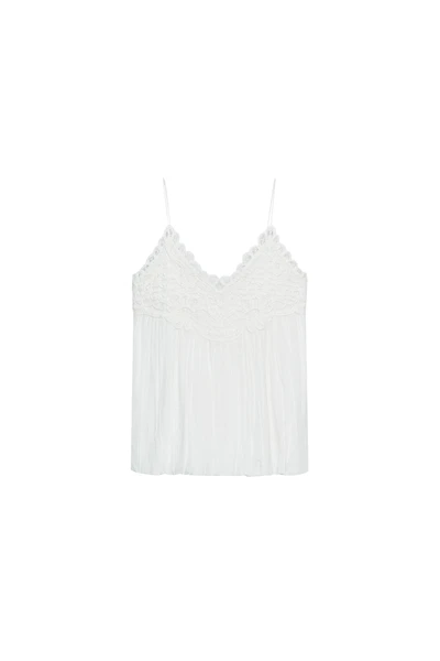 ZW COLLECTION EMBROIDERED PUFFY TOP