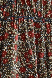 CHILDREN'S CHRISTMAS FLORAL DRESS