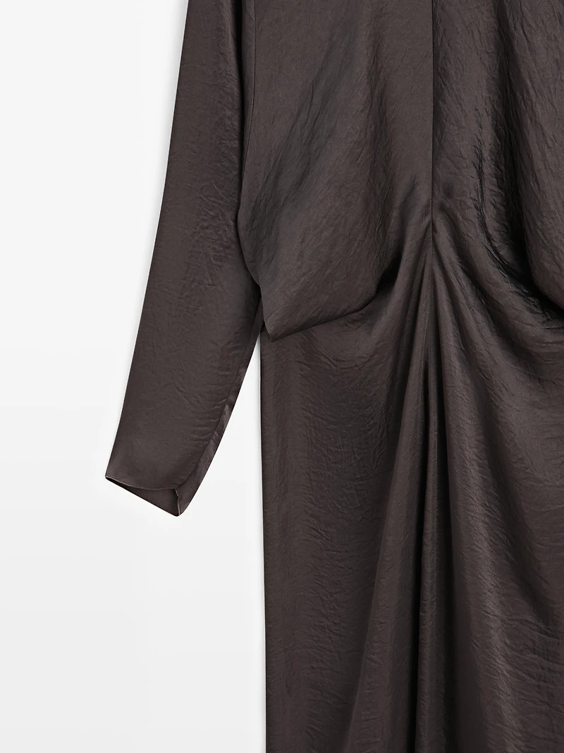 Robe longue fluide avec nœud - STUDIO