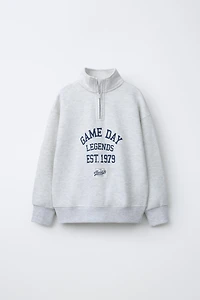 TEXT JOGGING SWEATSHIRT