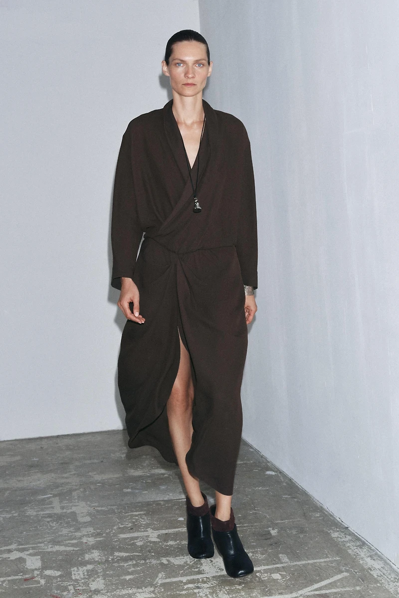 ZW COLLECTION DRAPED DRESS