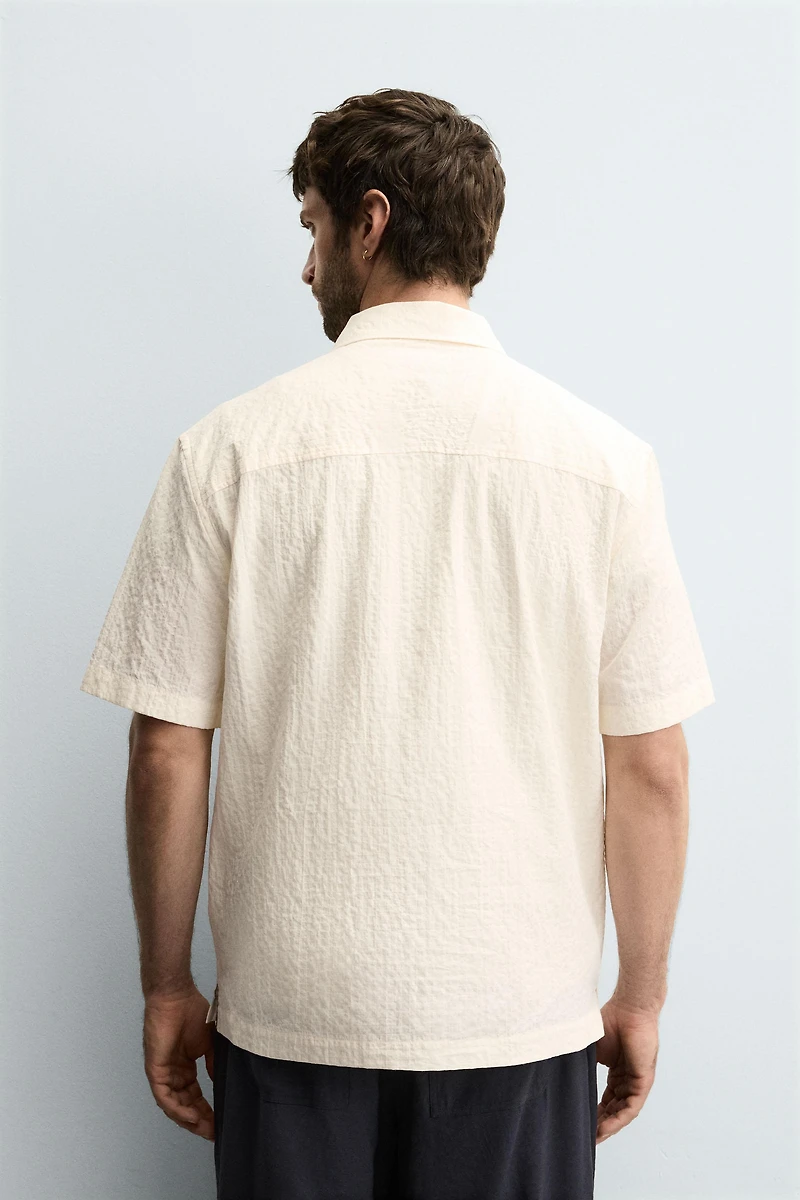 SEERSUCKER POLO SHIRT