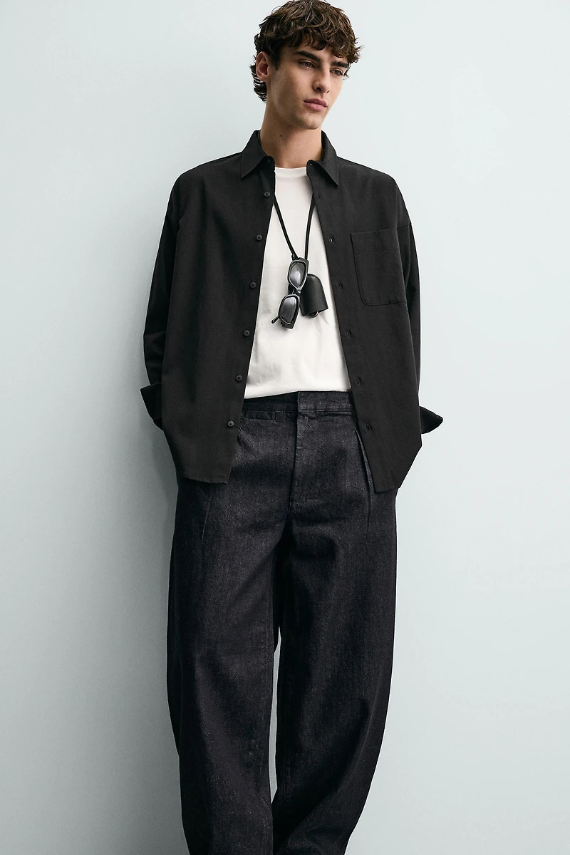 RELAXED FIT FLOWY SHIRT