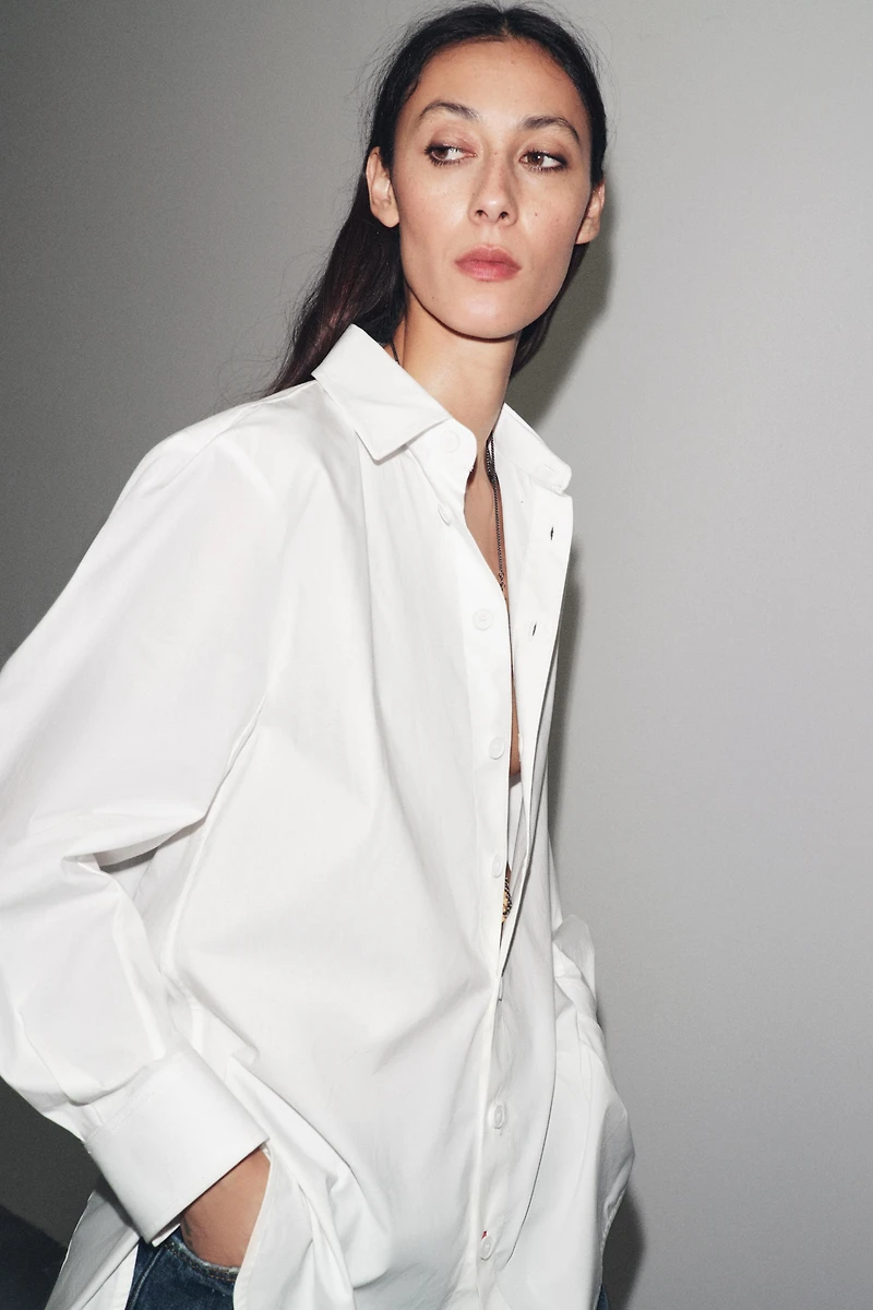 ZW COLLECTION POPLIN SHIRT