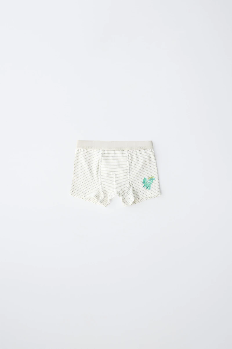 2-6 ANS / LOT DE CINQ BOXERS DINOSAURES