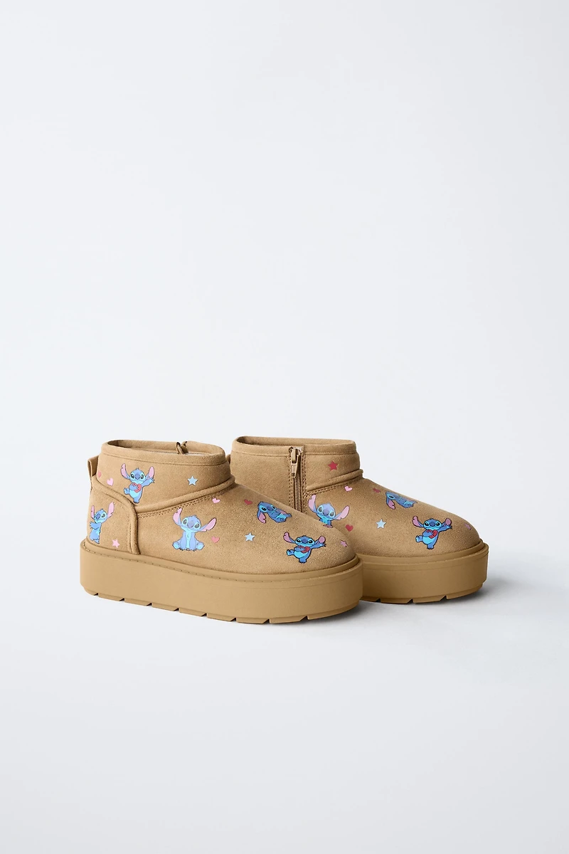 BOTTINES EFFET FOURRURE LILO & STITCH © DISNEY