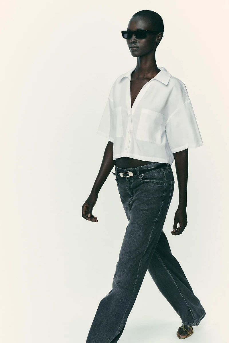 POPLIN CROP TOP