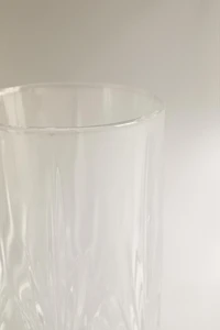 TALL TUMBLER WITH RAISED DESIGN