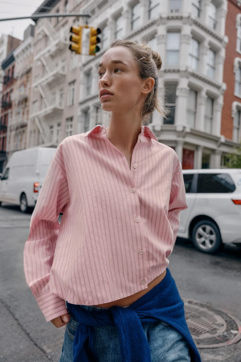 CHEMISE OXFORD RAYURES GLOBO