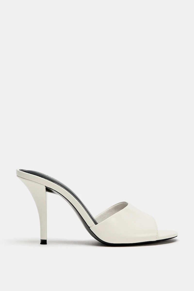 SLINGBACK HEELED SANDALS