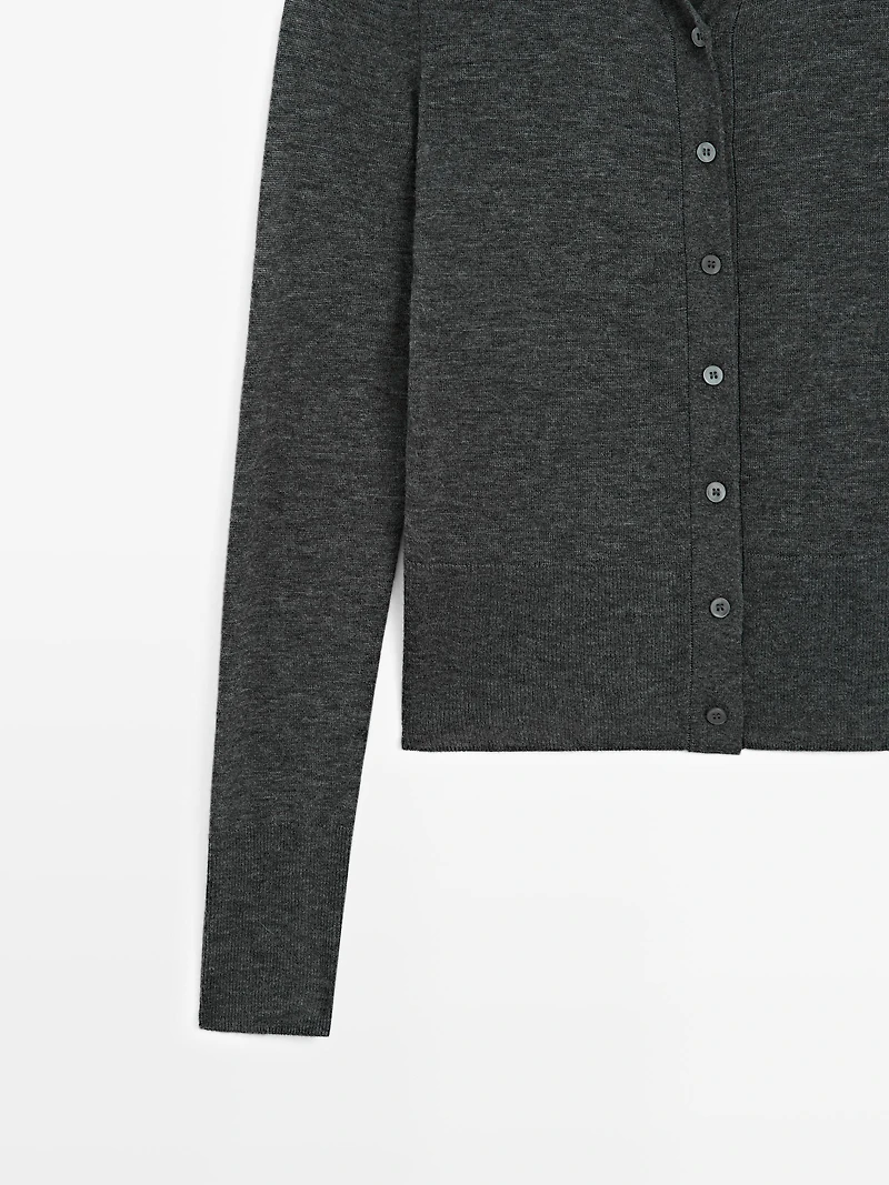 Cardigan 100 % laine - Studio