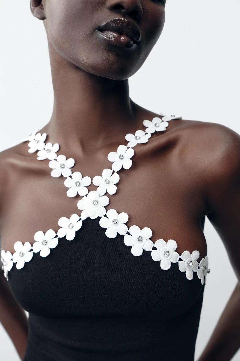 FLORAL HARDWARE STRETCH BODYSUIT