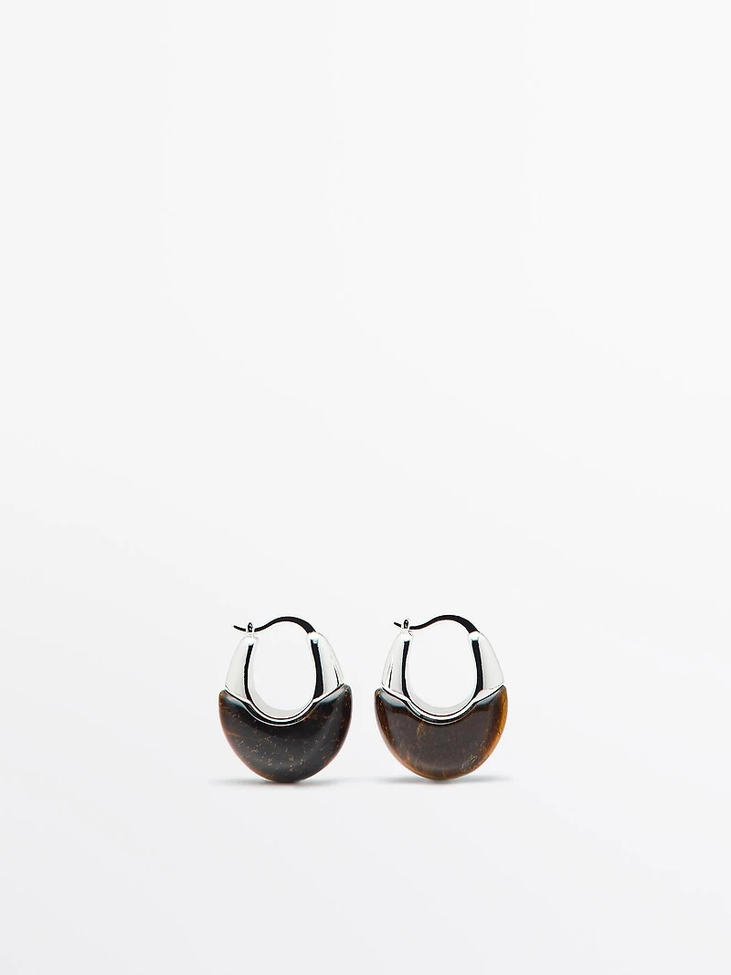 Natural stone earrings