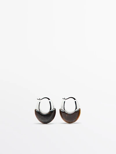 Natural stone earrings