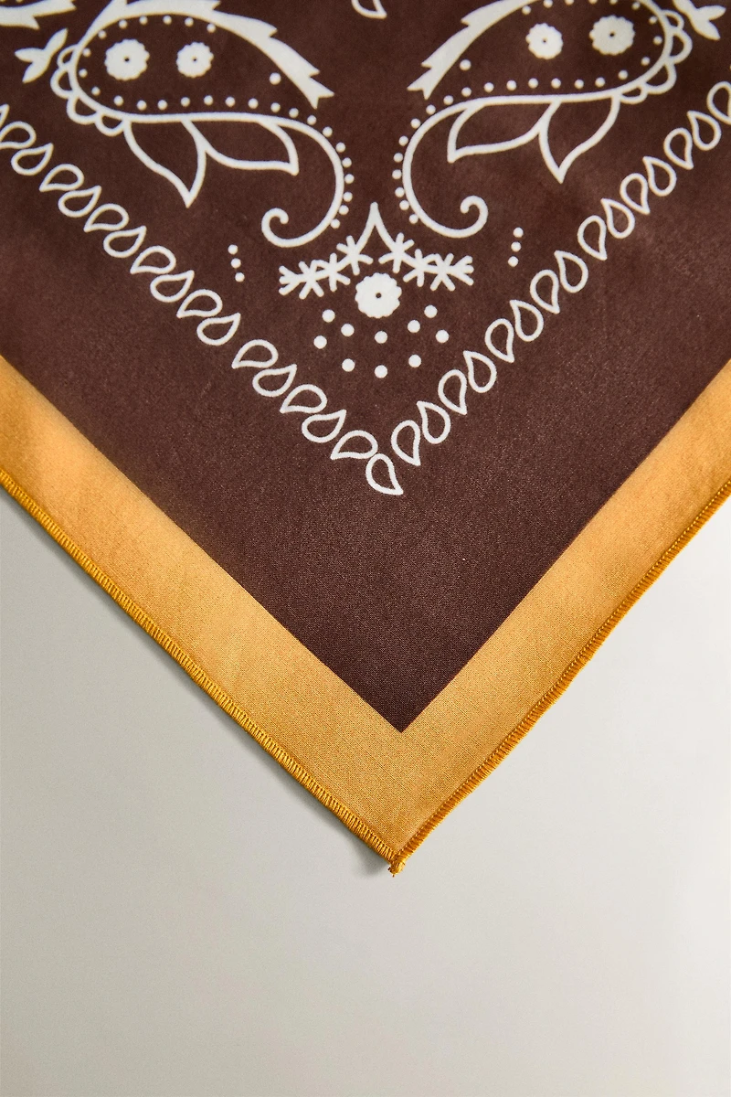 PAISLEY COTTON PET BANDANA