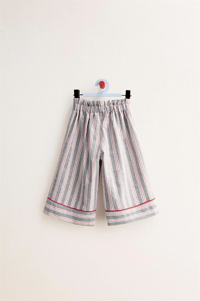 ZARA TIMELESS - STRIPED WIDE LEG PANTS