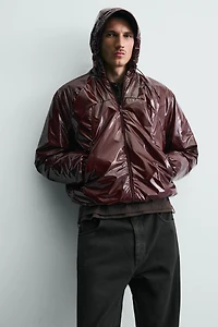 SHINY WATER REPELLENT PUFFER JACKET